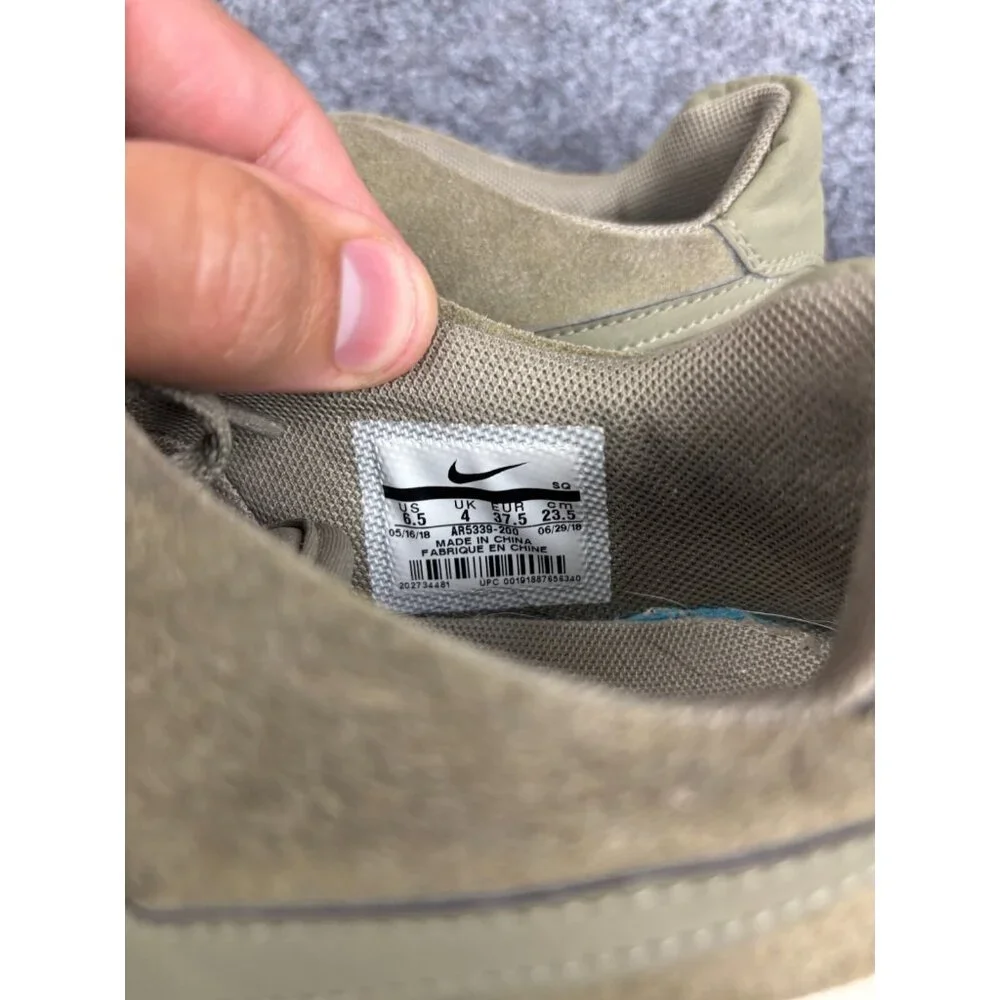Nike Air Force 1 Low Trooper Shoe Women’s 6.5 Sage Green Lace Up Sneaker‎